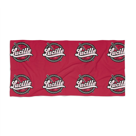 The Walking Dead Lucille All Over Pattern Beach Towel