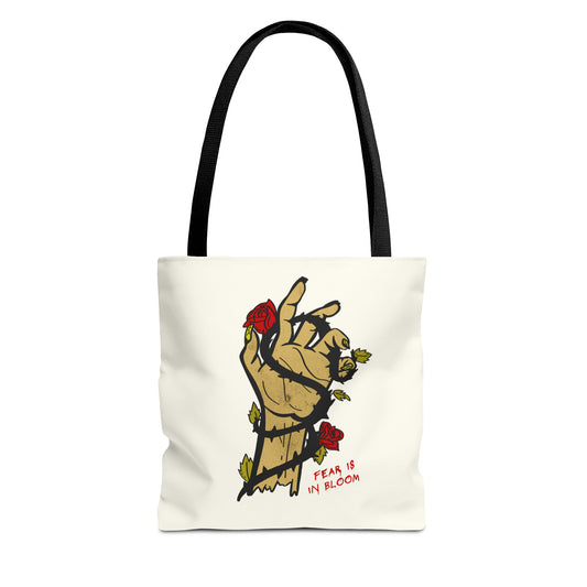 Halfway to Halloween Fear Is In Bloom Graphic Tote
