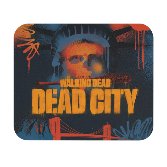 Dead City Liberty Graffiti Skull Square Mouse Pad