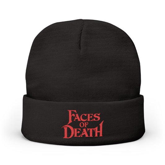Faces of Death Embroidered Knit Beanie