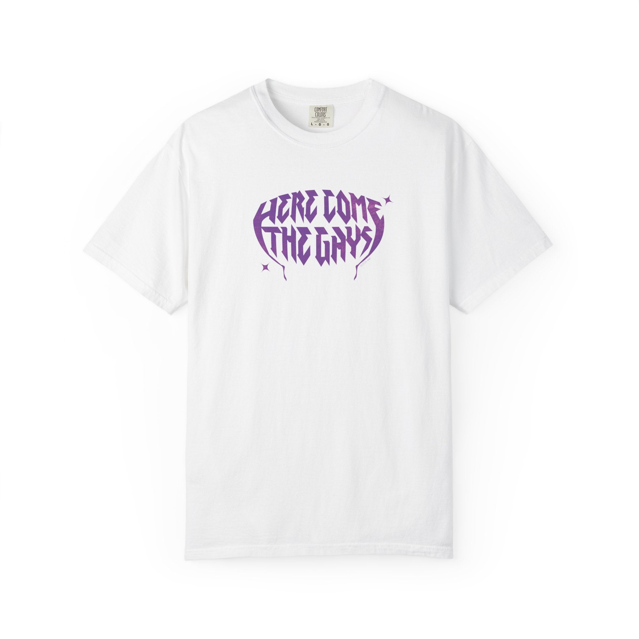 The Vampire Lestat Here Come the Gays Pride T-shirt Purple