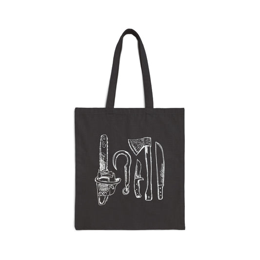 Shudder Weapons Tote Bag