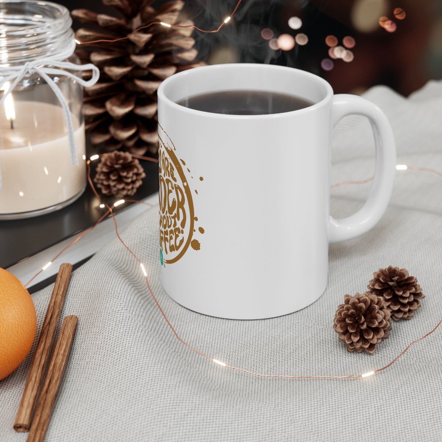 Acorn TV Monrings are Murder Without Coffee 11oz Mug