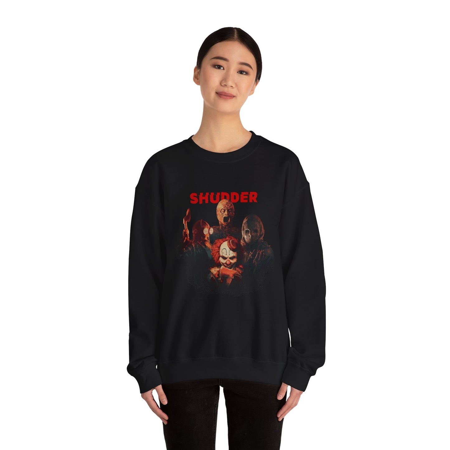 Shudder Villains Mashup Crewneck Sweatshirt
