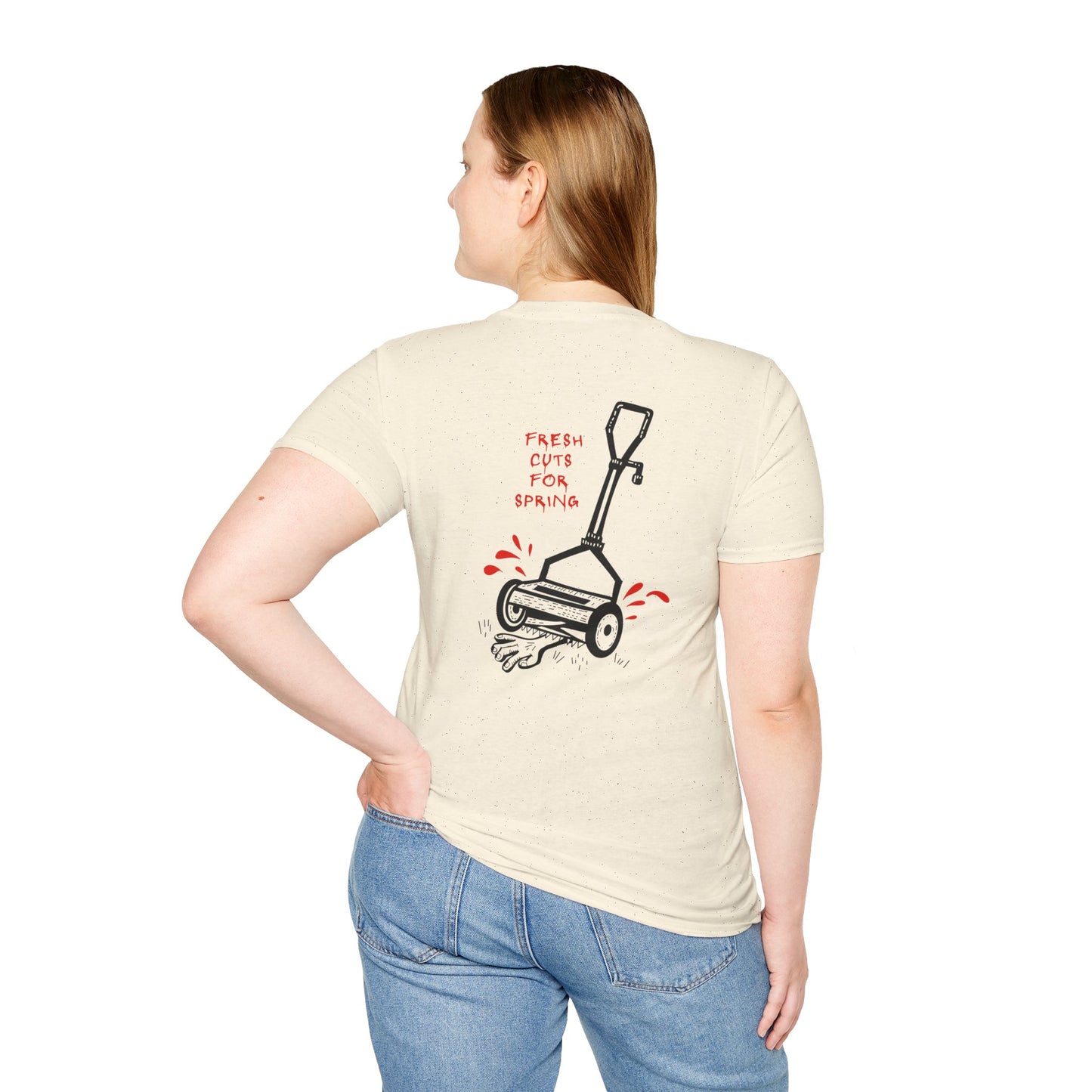 Shudder Halfway to Halloween Lawnmower Unisex Softstyle T-Shirt
