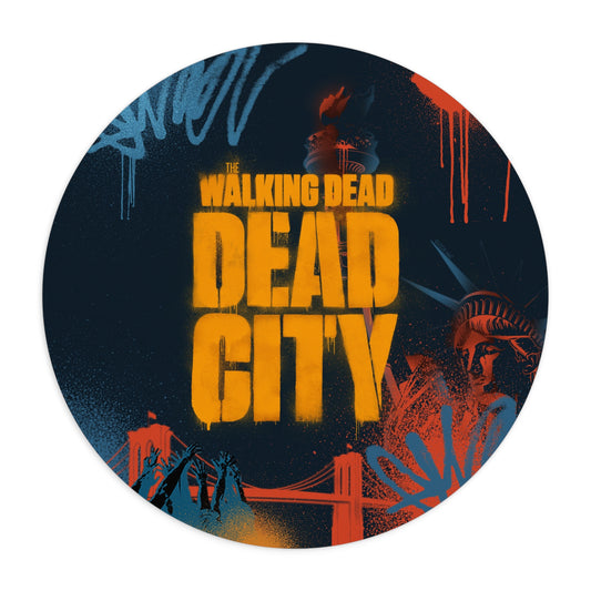 Dead City Statue of Liberty Round Mousepad