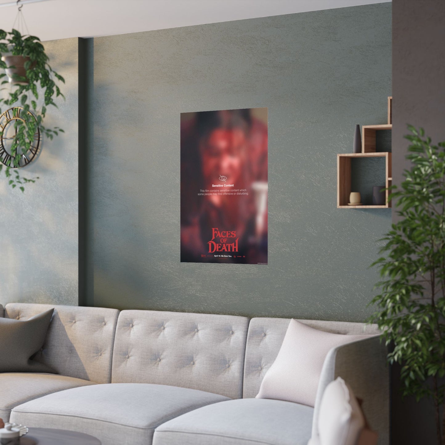 Faces of Death "Sensitive Content Warning" Margot Key Art Poster