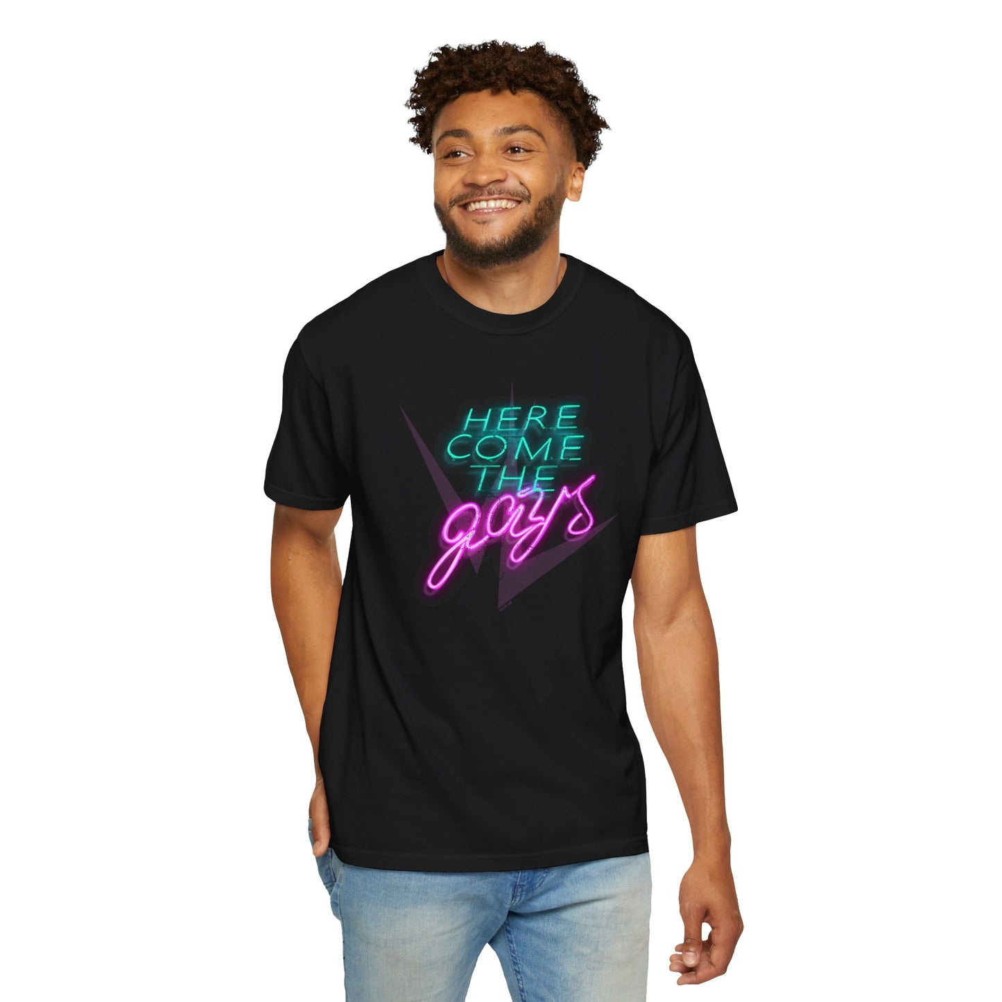 The Vampire Lestat Here Comes the Gays Neon Pride T-Shirt
