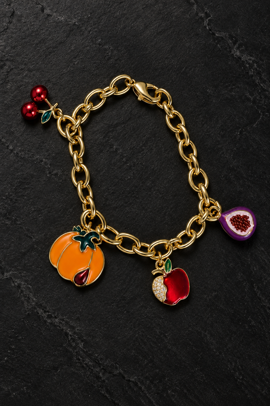 Forbidden Fruits X Brooklyn Charm 4 Charm Bracelet