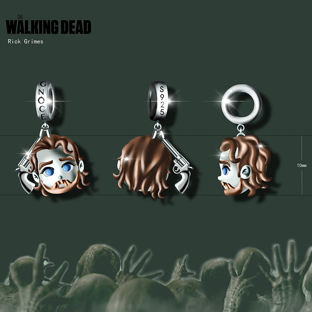 The Walking Dead Rick Grimes Gnoce Pendant Dangle Charm