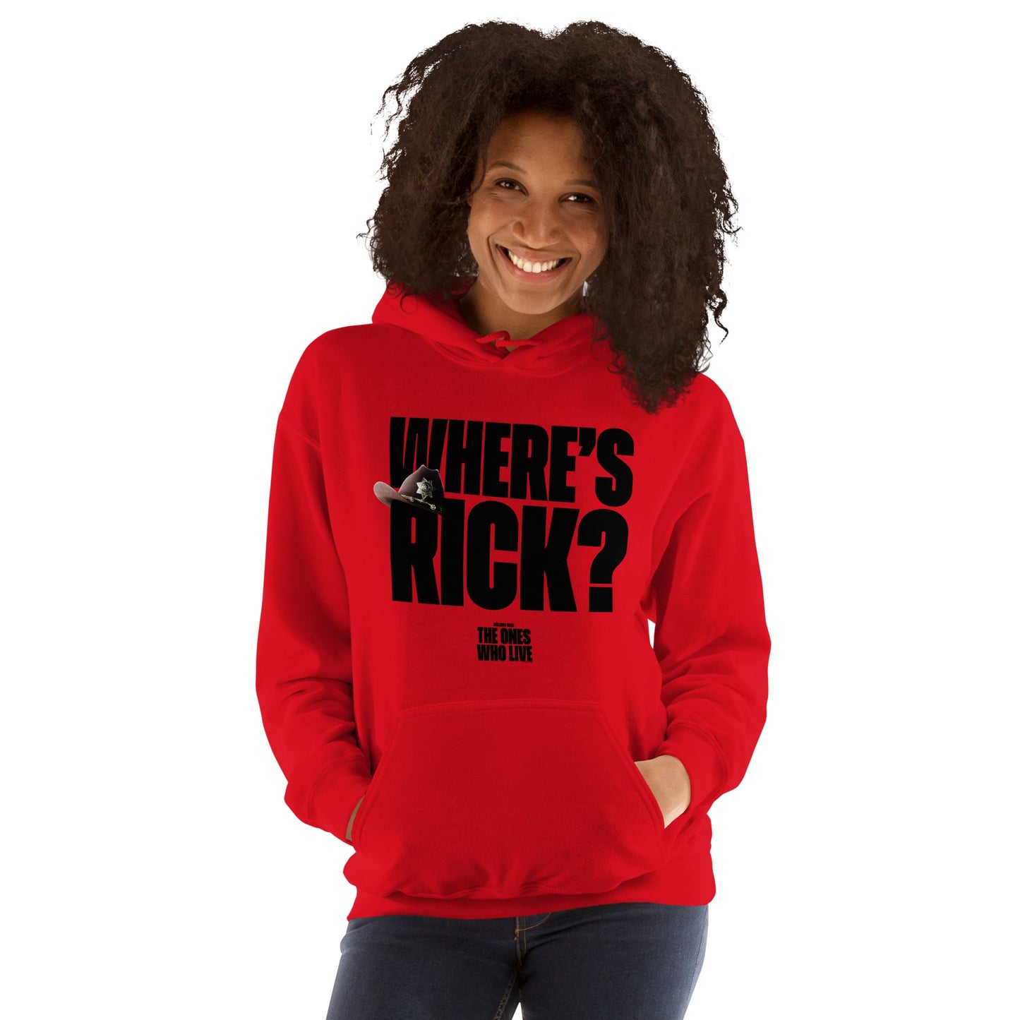 The Walking Dead Where's Rick? Sheriff's Hat Adult Hoodie