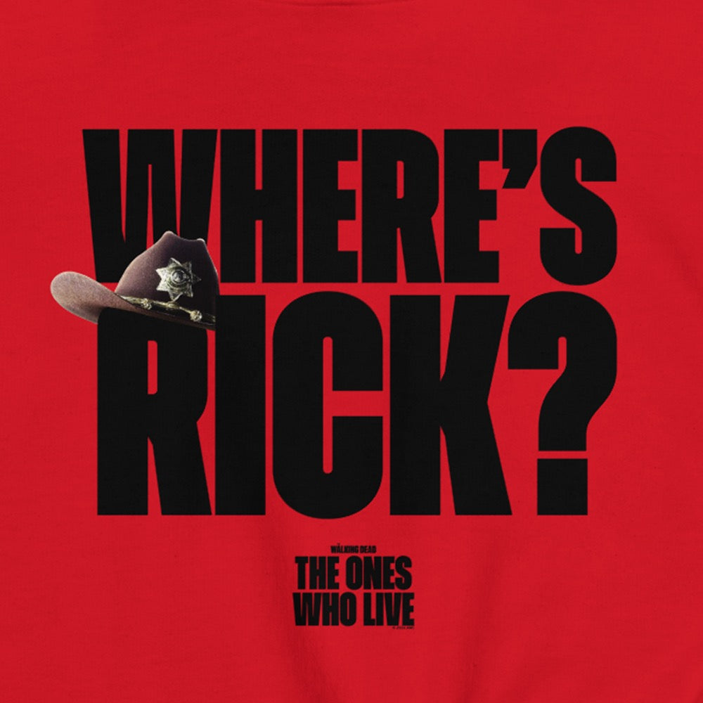 The Walking Dead Where's Rick? Sheriff's Hat Adult Hoodie