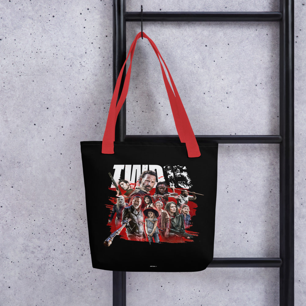 The Walking Dead Tote Bag 15th Anniversary Character Mashup