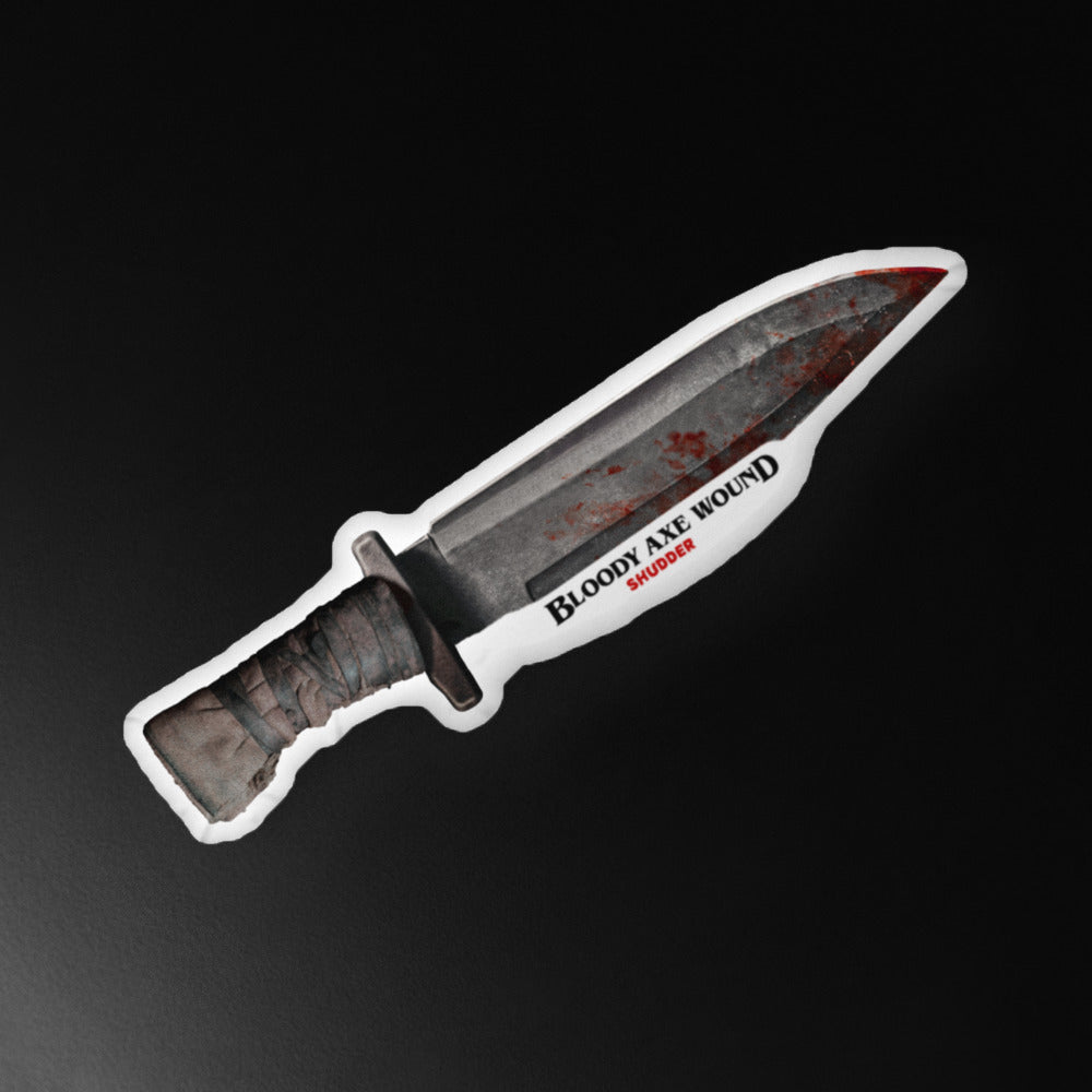 Shudder 10 Bloody Axe Wound Knife Pillow