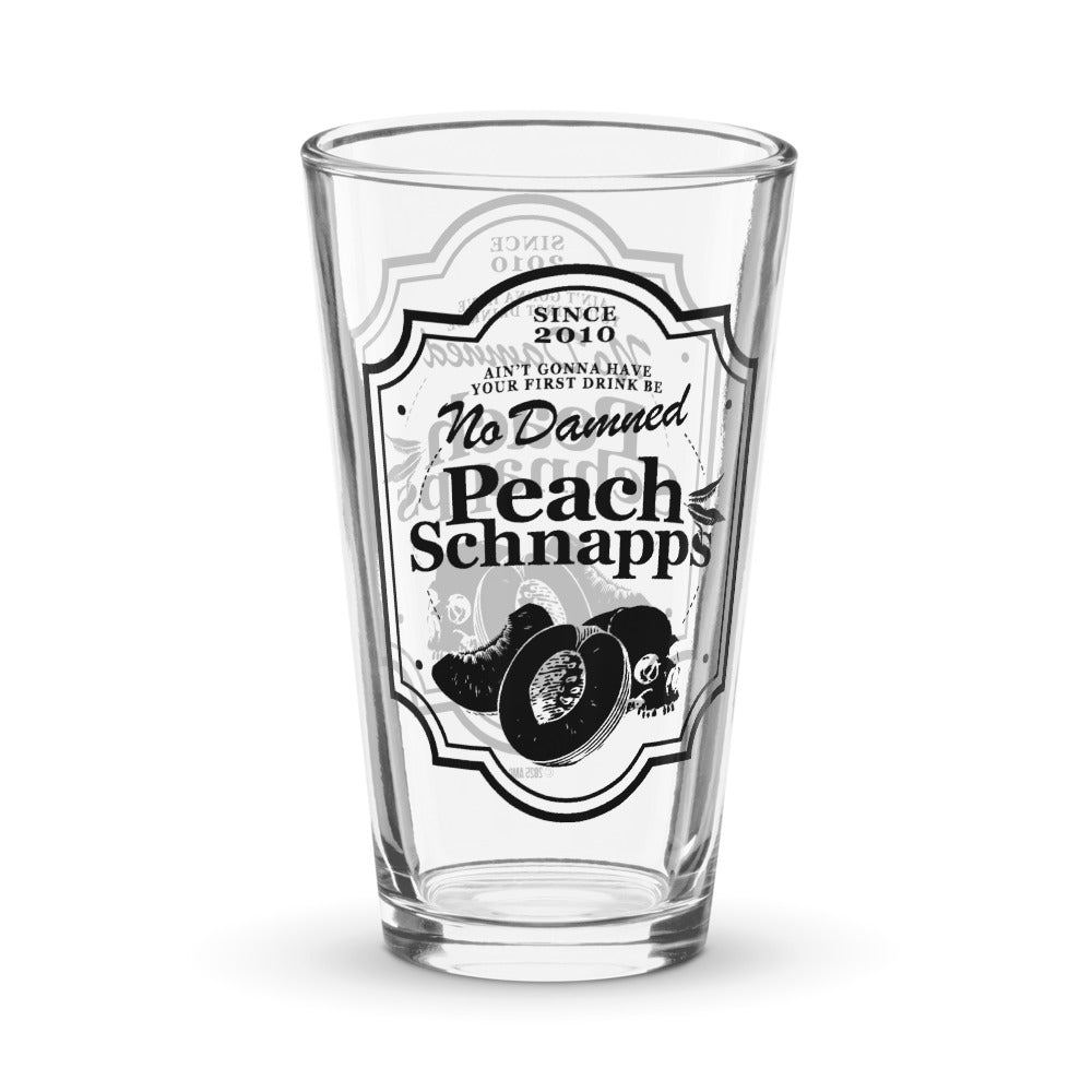 The Walking Dead Pint Glass 15th Anniversary Peach Schnapps