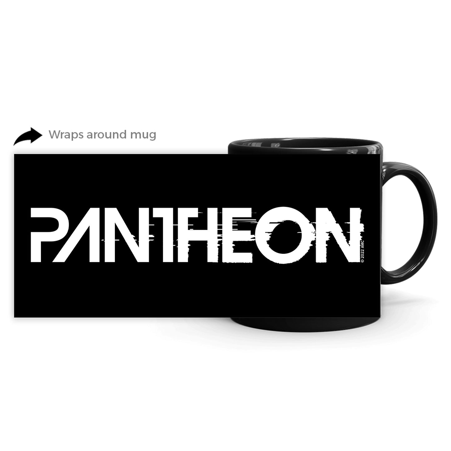 Pantheon Logo Black Mug