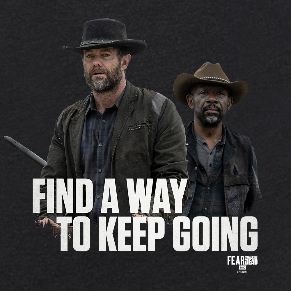 Fear The Walking Dead Keep Going Adult Short Sleeve T-Shirt