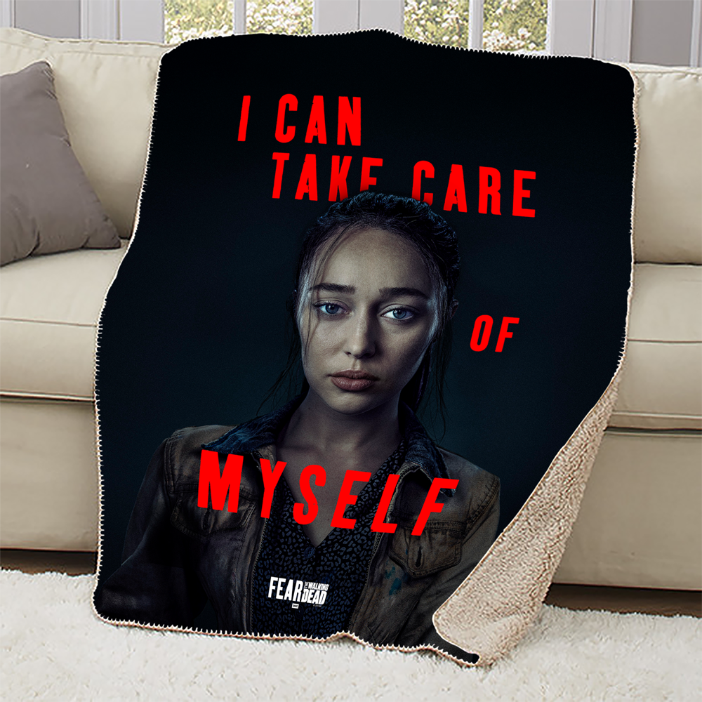 Fear The Walking Dead Season Alicia Quote Sherpa Blanket