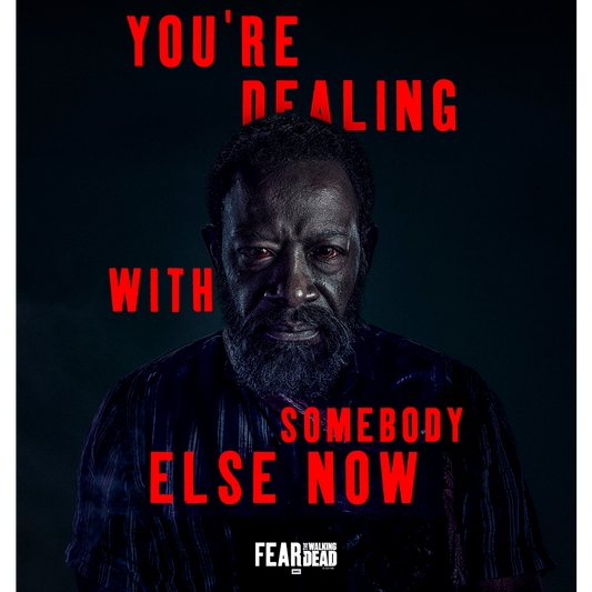 Fear The Walking Dead Season 6 Morgan Quote Sherpa Blanket