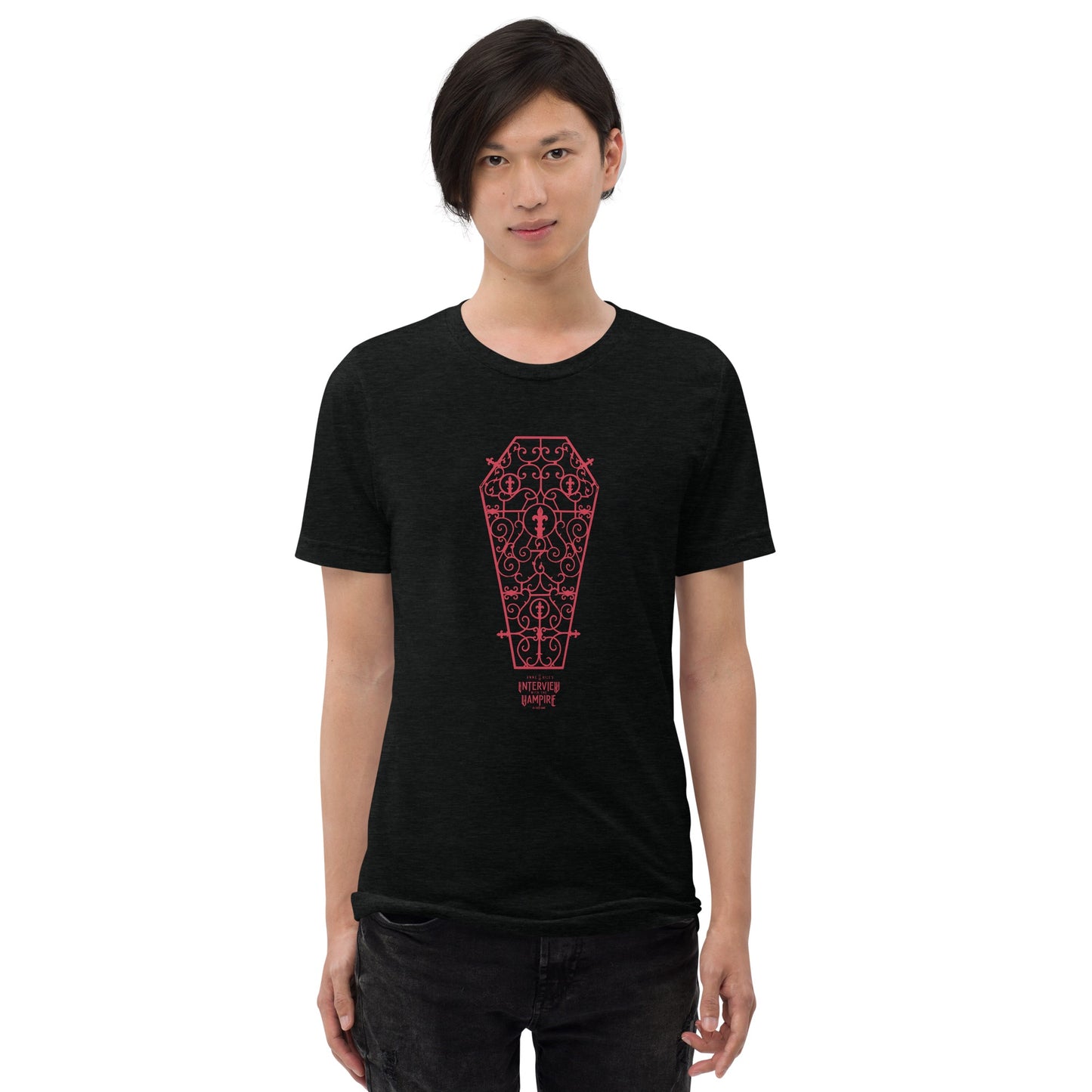 Anne Rice's Interview With The Vampire Coffin Adult Tri-Blend T-Shirt