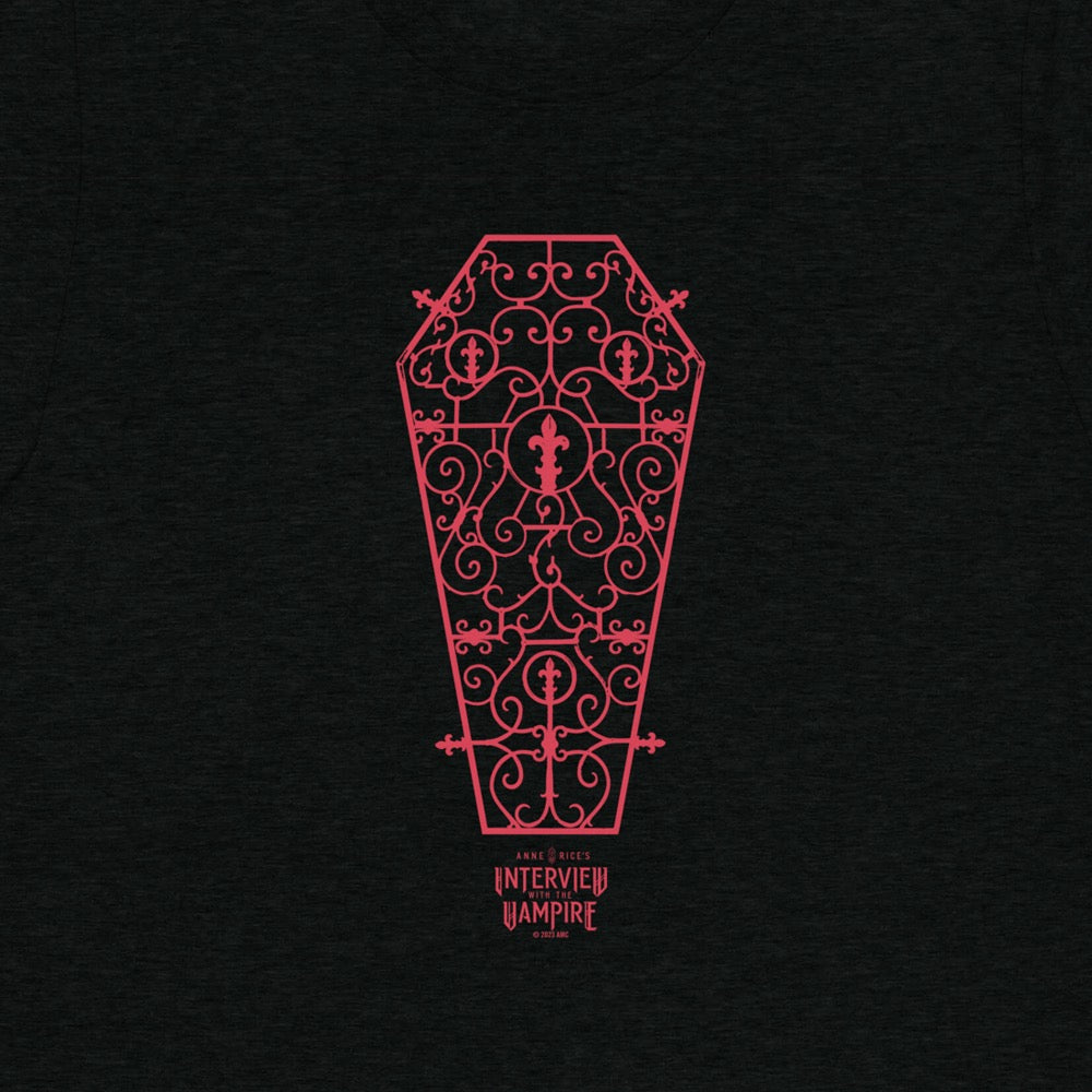 Anne Rice's Interview With The Vampire Coffin Adult Tri-Blend T-Shirt