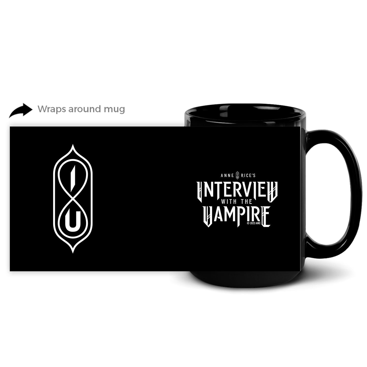 Anne Rice's Interview With The Vampire Hourglass Black Mug