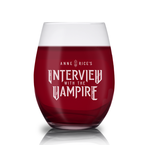 Anne Rice's Interview With The Vampire Logo Laser Engraved Stemless Wine Glass