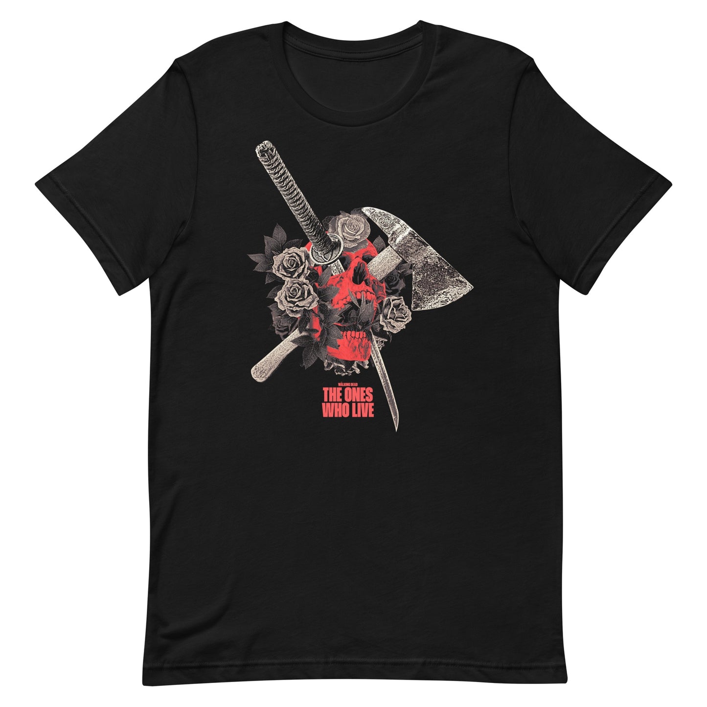 The Walking Dead: The Ones Who Live Floral Skull T-shirt
