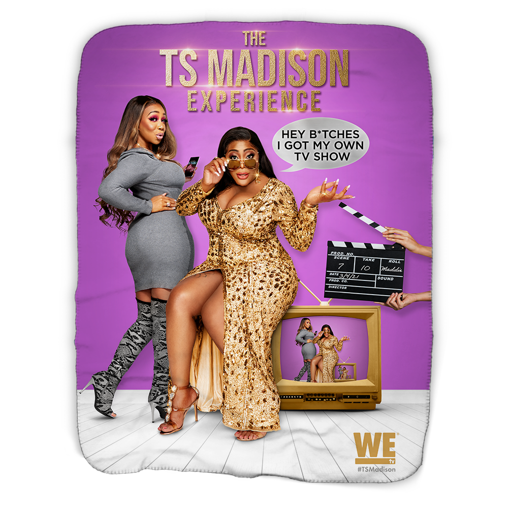 The TS Madison Experience Key Art Sherpa Blanket