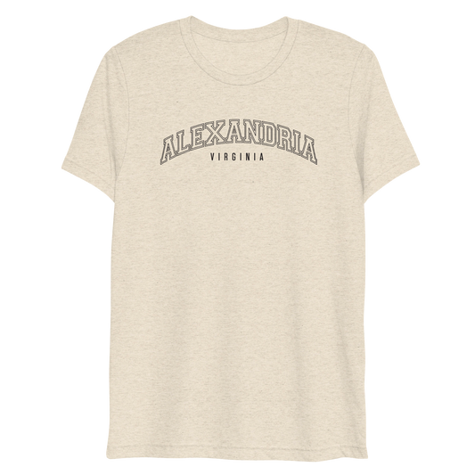 The Walking Dead Alexandria Collegiate Adult Tri-Blend T-Shirt