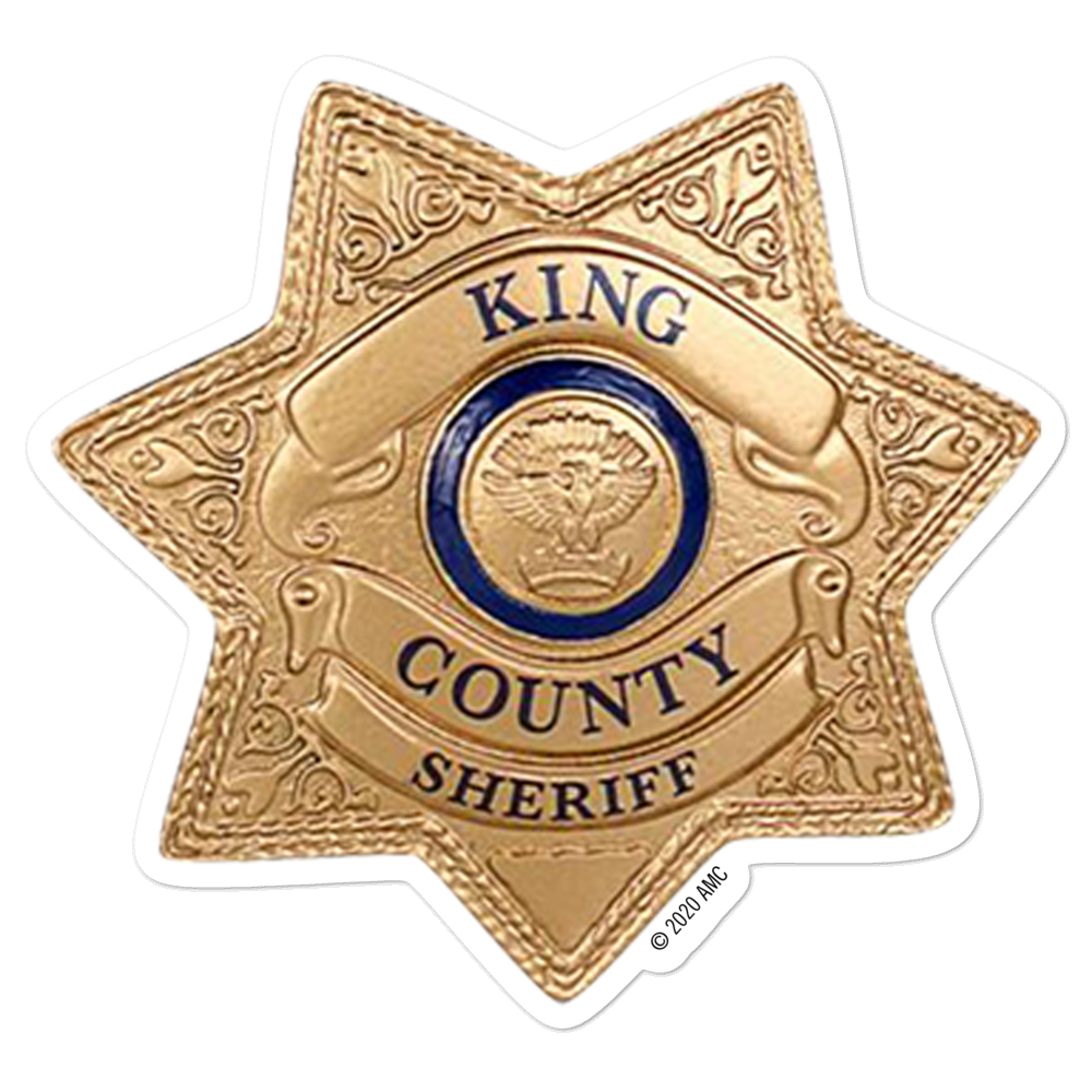 The Walking Dead Sheriff's Badge Die Cut Sticker The Walking Dead Sheriff's Badge Die Cut Sticker