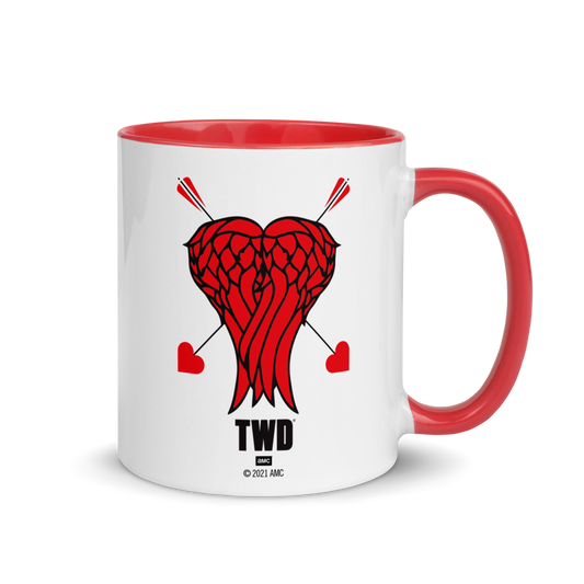 The Walking Dead Daryl Heart Wings Two-Tone Mug