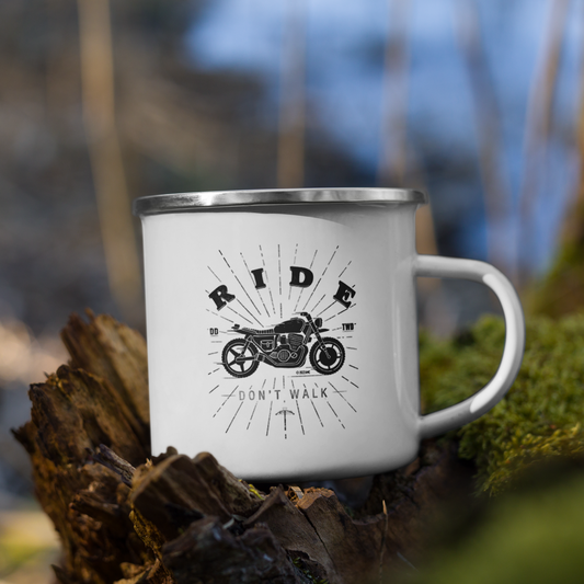 The Walking Dead Daryl Ride Don't Walk Enamel Mug