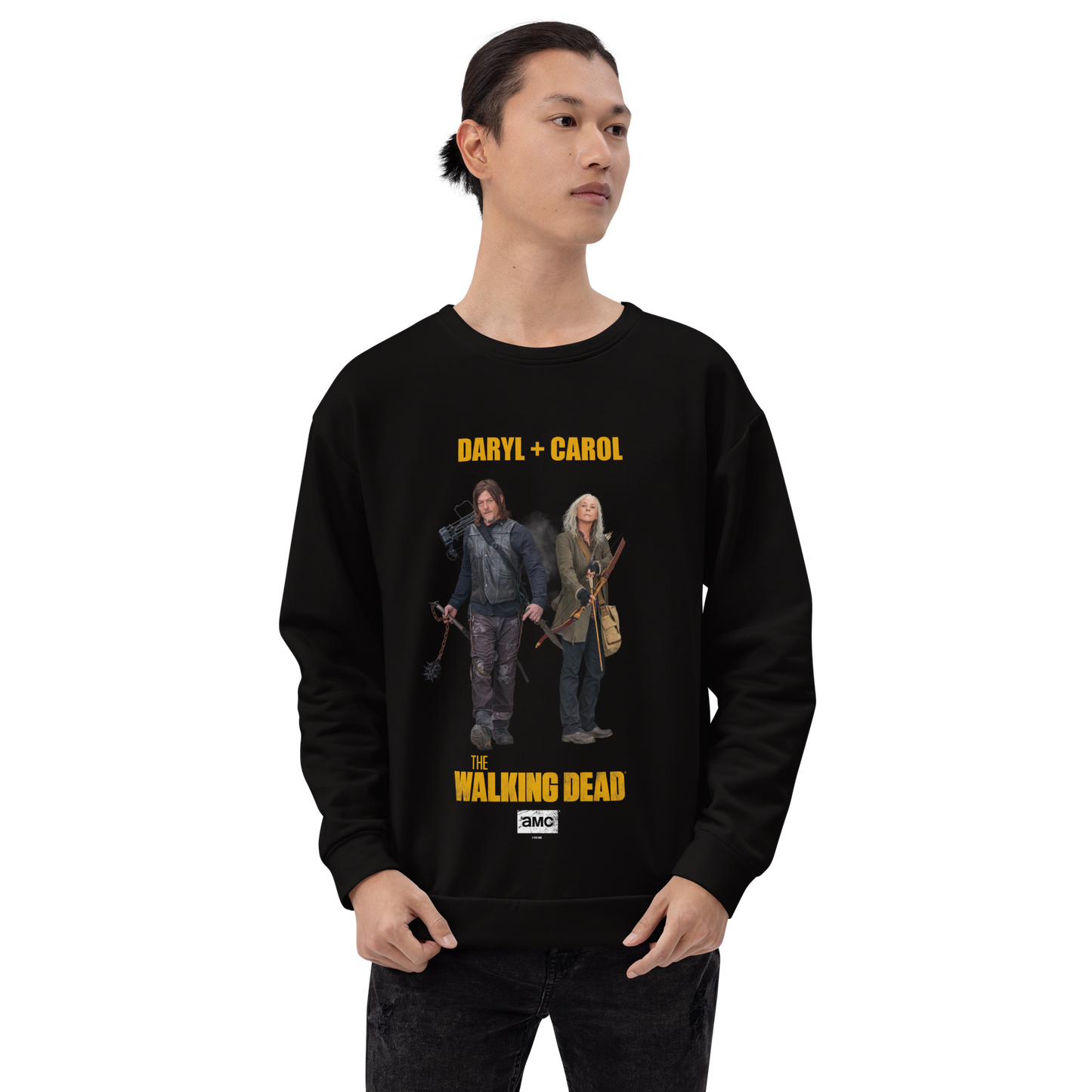 The Walking Dead Daryl + Carol Unisex Crew Neck Sweatshirt