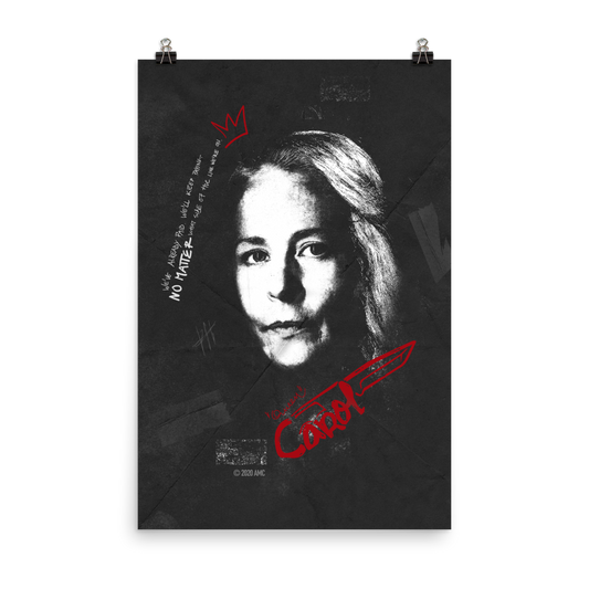 The Walking Dead Carol Graffiti Premium Satin Poster