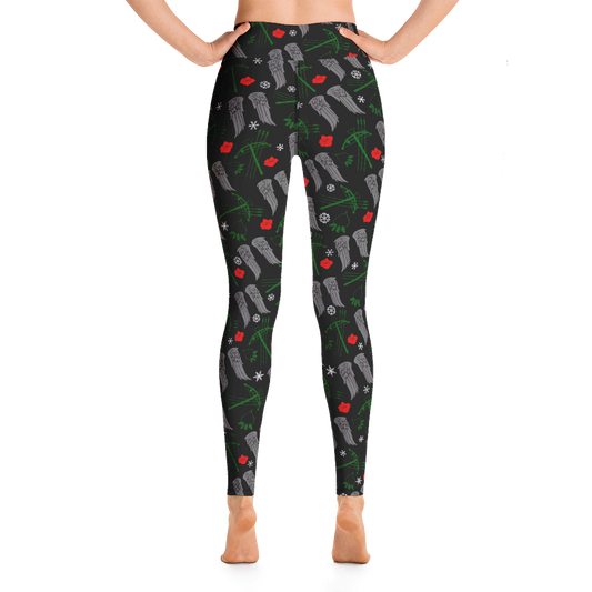 The Walking Dead Icons Holiday Women's All-Over Print Yoga Leggings
