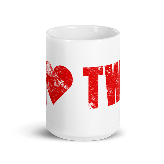 The Walking Dead I Heart TWD White Mug