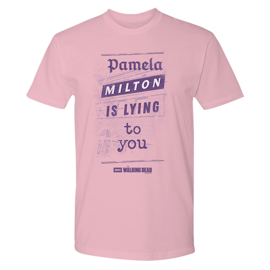 The Walking Dead Milton Newspaper Adult Short Sleeve T-Shirt