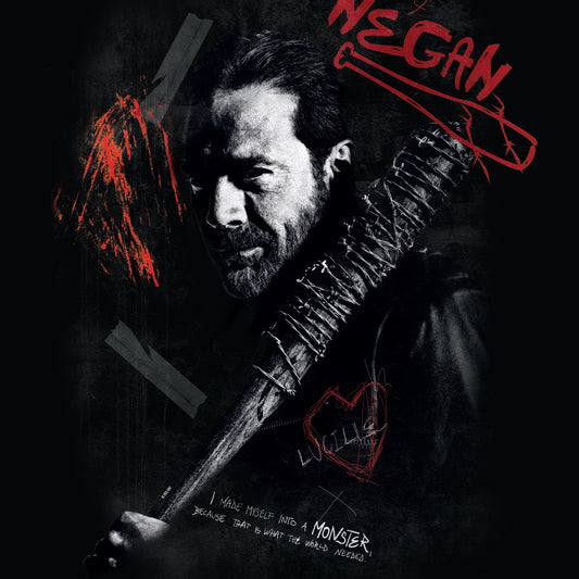 The Walking Dead Negan Graffiti Sherpa Blanket
