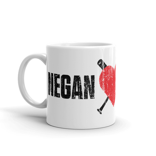The Walking Dead Negan Heart Lucille White Mug