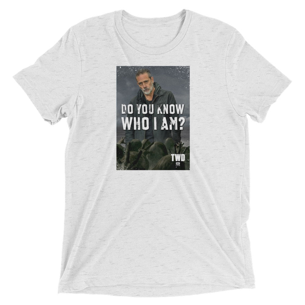 The Walking Dead Do You Know Quote Adult Tri-Blend T-Shirt