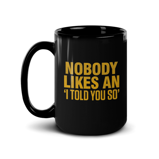 The Walking Dead Negan Told You So Black Mug
