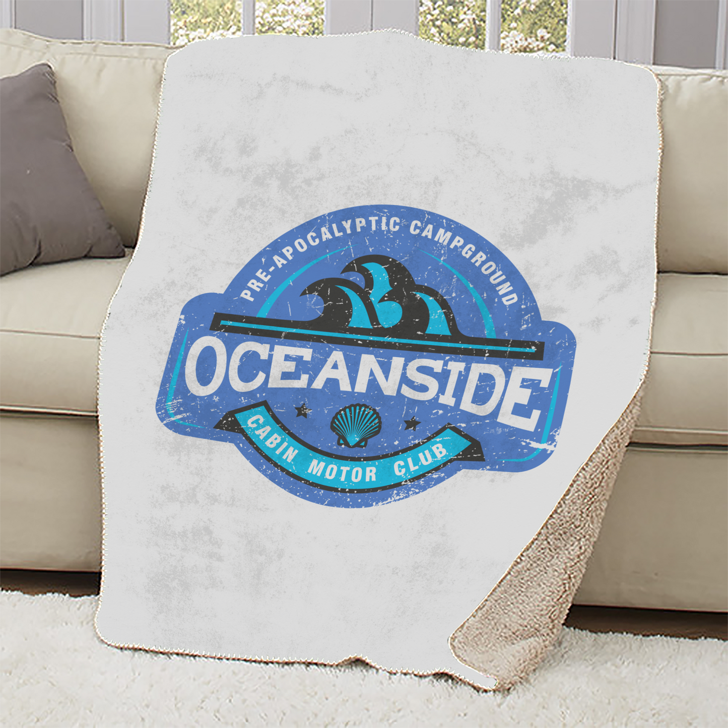 The Walking Dead Oceanside Sherpa Blanket