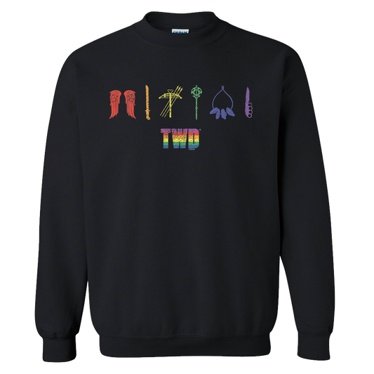The Walking Dead Pride Icons Fleece Crewneck Sweatshirt