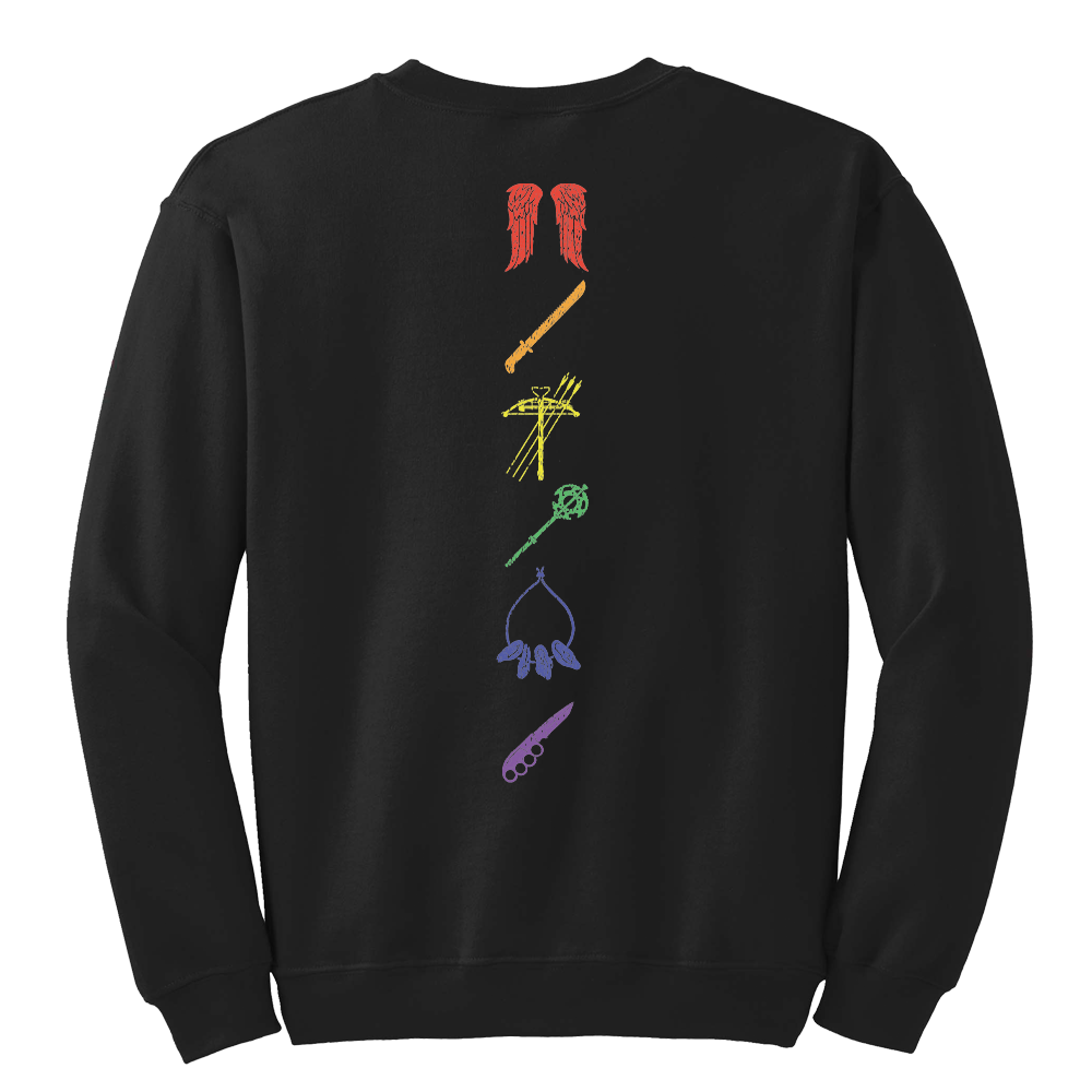 The Walking Dead Pride Icons Stack Fleece Crewneck Sweatshirt