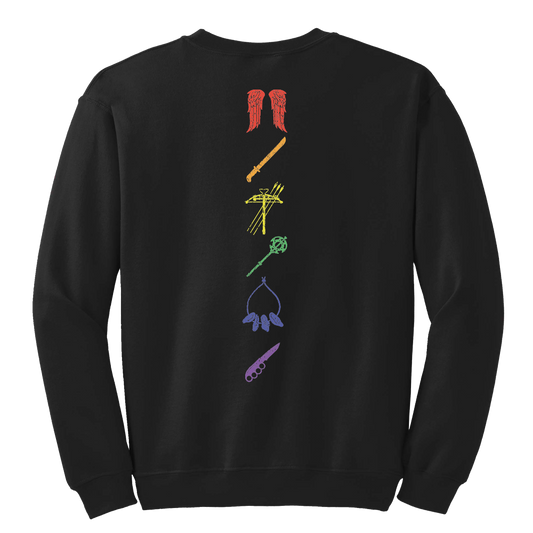 The Walking Dead Pride Icons Stack Fleece Crewneck Sweatshirt