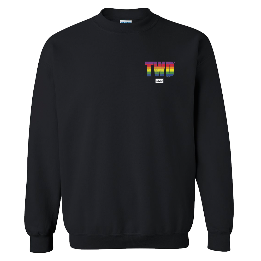 The Walking Dead Pride Icons Stack Fleece Crewneck Sweatshirt