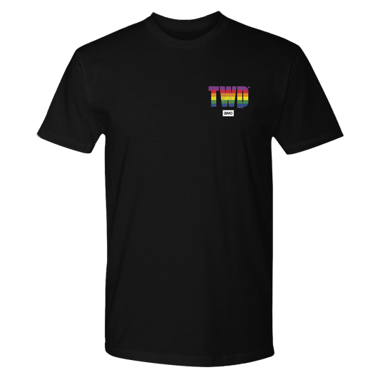 The Walking Dead Pride Repeat Logo Adult Short Sleeve T-Shirt