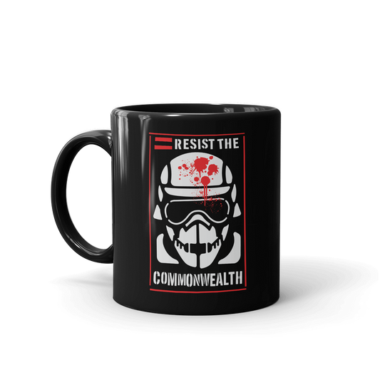 The Walking Dead Resist the Commonwealth Black Mug