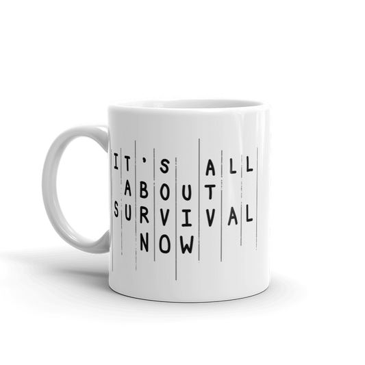 The Walking Dead Rick Season 5 Survival Quote White Mug